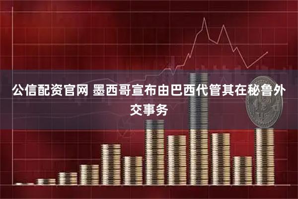 公信配资官网 墨西哥宣布由巴西代管其在秘鲁外交事务
