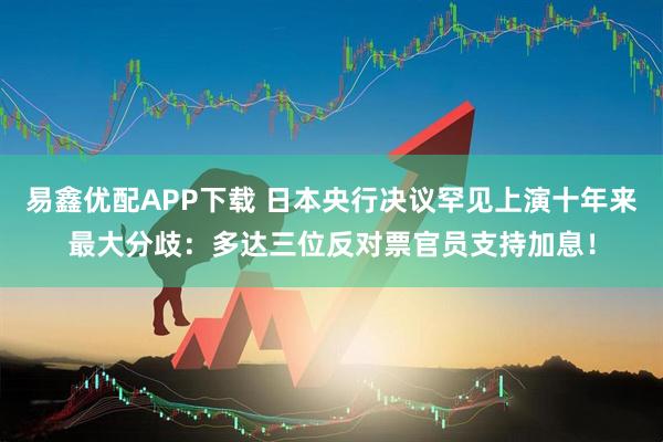 易鑫优配APP下载 日本央行决议罕见上演十年来最大分歧：多达三位反对票官员支持加息！